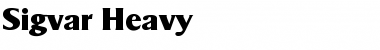 Download Sigvar-Heavy Font Download Sigvar-Heavy Font