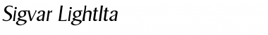 Download Sigvar-LightIta Font Download Sigvar-LightIta Font