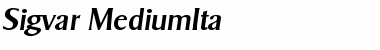 Download Sigvar-MediumIta Font Download Sigvar-MediumIta Font