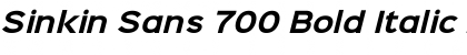 Download Sinkin Sans 700 Bold Italic Font Download Sinkin Sans 700 Bold Italic Font