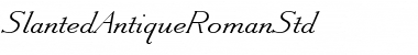 Download Slanted Antique Roman Std Font Download Slanted Antique Roman Std Font