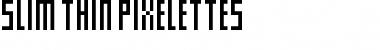 Download Slim thin pixelettes Font Download Slim thin pixelettes Font
