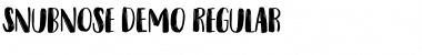 Download Snubnose DEMO Font Download Snubnose DEMO Font