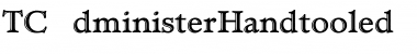 Download TCAdministerHandtooled Font Download TCAdministerHandtooled Font