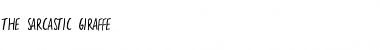 Download the sarcastic giraffe Font Download the sarcastic giraffe Font