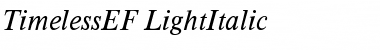 Download TimelessEF-LightItalic Font Download TimelessEF-LightItalic Font