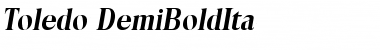 Download Toledo-DemiBoldIta Font
