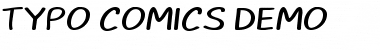 Download TYPO COMICS DEMO Font