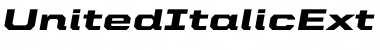 Download United Italic Ext Font Download United Italic Ext Font
