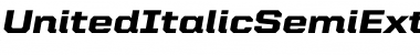 Download United Italic SemiExt Font Download United Italic SemiExt Font