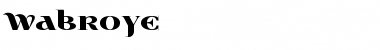 Download Wabroye Font Download Wabroye Font