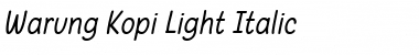 Download Warung Kopi Light Font Download Warung Kopi Light Font