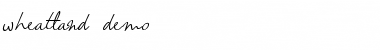 Download wheatland-demo Font Download wheatland-demo Font