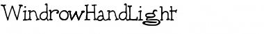 Download Windrow Hand Font Download Windrow Hand Font