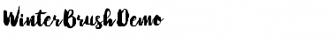 Download Winter Brush Demo Font Download Winter Brush Demo Font