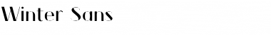 Download Winter_Sans Font Download Winter_Sans Font