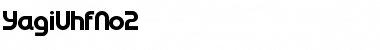 Download YagiUhfNo2 Font Download YagiUhfNo2 Font