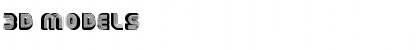 Download 3D Models Font Download 3D Models Font