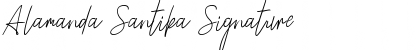 Download Alamanda Santika Signature Font Download Alamanda Santika Signature Font