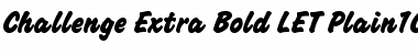 Download Challenge Extra Bold LET Font Download Challenge Extra Bold LET Font