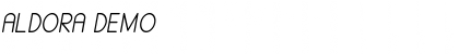 Download ALDORA DEMO Font Download ALDORA DEMO Font