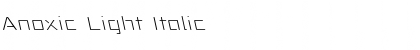 Download Anoxic Light Font Download Anoxic Light Font