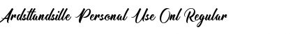 Download Ardsttandsille Personal Use Onl Font Download Ardsttandsille Personal Use Onl Font