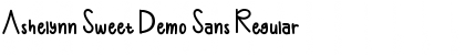 Download Ashelynn Sweet Demo Sans Font Download Ashelynn Sweet Demo Sans Font