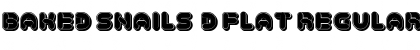 Download Baked Snails 3D Flat Font Download Baked Snails 3D Flat Font
