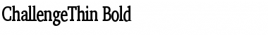 Download ChallengeThin Font Download ChallengeThin Font