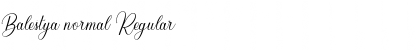 Download Balestya normal Font Download Balestya normal Font