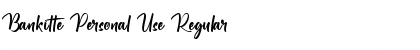Download Bankitte Personal Use Font Download Bankitte Personal Use Font