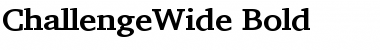 Download ChallengeWide Font Download ChallengeWide Font