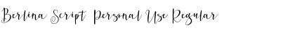 Download Berlina Script Personal Use Font Download Berlina Script Personal Use Font