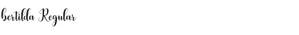 Download bertilda Font Download bertilda Font