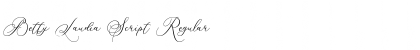 Download Betty Laudia Script Font Download Betty Laudia Script Font