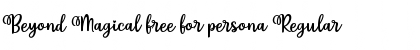 Download Beyond Magical free for persona Font Download Beyond Magical free for persona Font