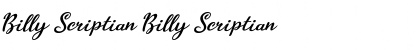 Download Billy Scriptian Font Download Billy Scriptian Font