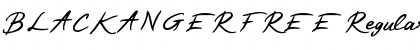 Download BLACKANGER FREE Font Download BLACKANGER FREE Font