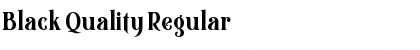 Download Black Quality Font Download Black Quality Font