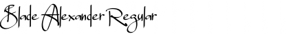 Download Blade Alexander Font Download Blade Alexander Font