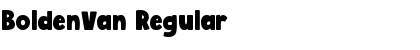 Download BoldenVan Font Download BoldenVan Font