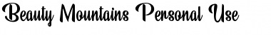 Download Beauty Mountains Personal Use Font Download Beauty Mountains Personal Use Font