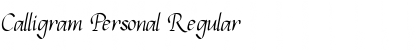 Download Calligram Personal Font Download Calligram Personal Font