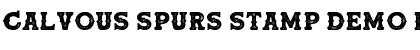 Download Calvous Spurs Stamp DEMO Font Download Calvous Spurs Stamp DEMO Font