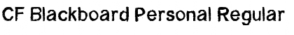 Download CF Blackboard Personal Font Download CF Blackboard Personal Font