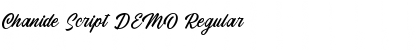 Download Chanide Script DEMO Font Download Chanide Script DEMO Font