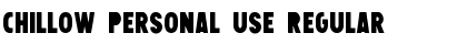 Download Chillow Personal Use Font Download Chillow Personal Use Font