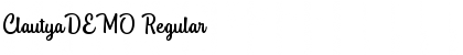 Download ClautyaDEMO Font Download ClautyaDEMO Font