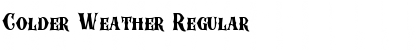 Download Colder Weather Font Download Colder Weather Font